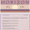 PDF of 2010 HORIZON No. 2 -- Psychological assessment of applicants